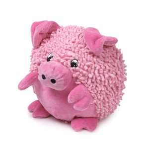   Zanies 8 Inch Moppy/Plush Barnyard Tubbie Dog Toy, Pig