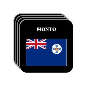  Queensland   MONTO Set of 4 Mini Mousepad Coasters 