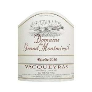  2010 Grand Montmirail Vacqueyras 750ml Grocery & Gourmet 