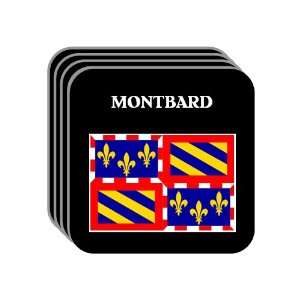  Bourgogne (Burgundy)   MONTBARD Set of 4 Mini Mousepad 