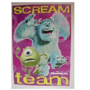  Monsters Inc Poster Scream Team Inc. 