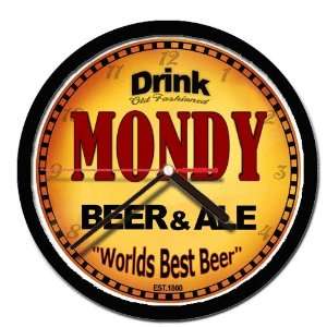  MONDY beer and ale cerveza wall clock 