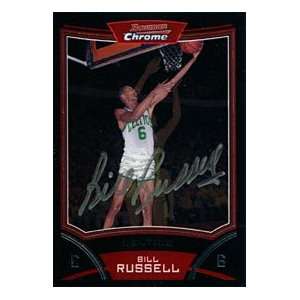  Bill Russell Autographed / Signed Bowman Chrome 2008 Card 