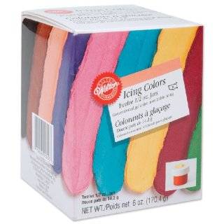 Wilton 601 5580 1/2 Ounce Certified Kosher Icing Colors, Set of 12