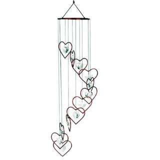    Red Carpet Studio 32 Inch Spiral Wind Chimes w/Heart Chrystals