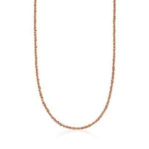  Rose Vermeil 2mm Chain Necklace Jewelry