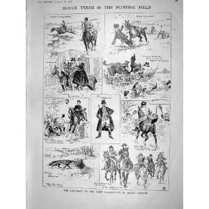   1908 HUNTING SPORT HORSES GENERAL DAMADE MOKRI PARIS