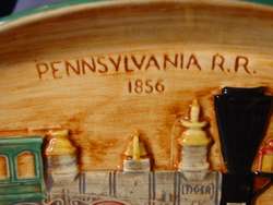 Pennsbury Pottery Pennsylvania Rail Road Wall Plaque?  
