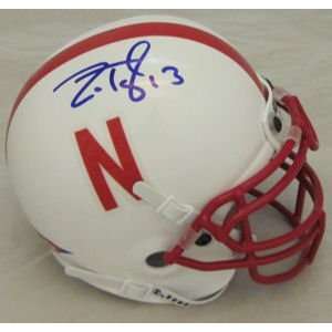  Zac Taylor Signed Nebraska Cornhuskers Mini Helmet Sports 