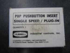 HUBBELL PBP PUSHBUTTON INSERT PG6  