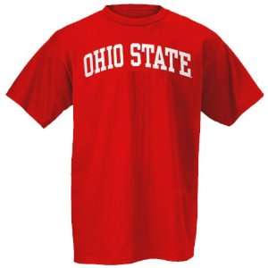  NCAA Ohio State Buckeyes Scarlet Arch Logo T shirt Sports 