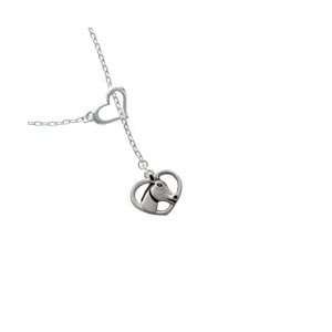  Heart with Horse Head Heart Lariat Charm Necklace Arts 