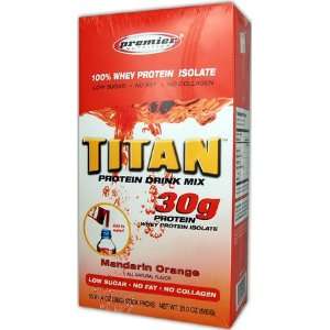  Titan Protein Drink Mix, Fruit Punch, 15 Packets Health 