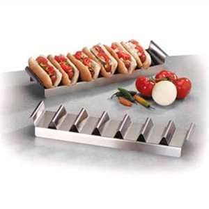  Hot Dog Make Up Tray, 7 Compartments, Stainless Steel 
