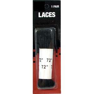 description nylon laces heat formed tips 1 72 inches laces pack black 