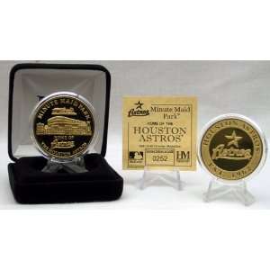  HOUSTON ASTROS Minute Maid Park 24KT GOLD COIN By Highland 