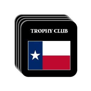   State Flag   TROPHY CLUB, Texas (TX) Set of 4 Mini Mousepad Coasters