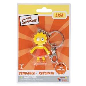  Lisa Simpson 2.5in Bendable Keychain Case Pack 12 Arts 