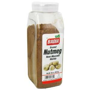 Badia Spices inc Spice, Nutmeg Ground, 16 Ounce  Grocery 