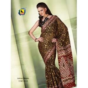   Viscose Printed Partywear Designer Saree/Sari 