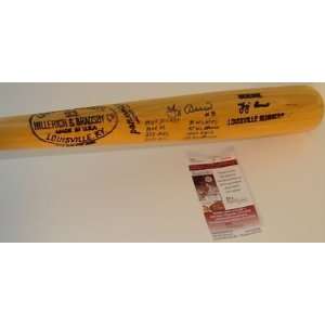 Yogi Berra Autographed Baseball Bat   9 Inscriptions L Slugger JSA 