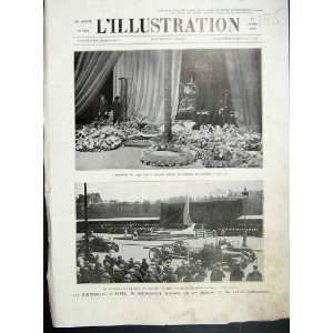  Paris Funeral Renard Military French Print 1935