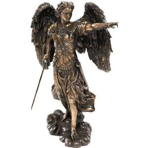13.5 Bronze Archangel Christian Sculpture Statue Figurine  