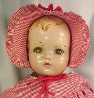 Madame Alexander Baby McGuffey Composition Doll Vintage 22in  