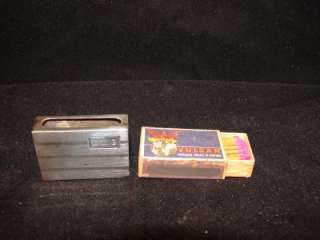 Vintage Sterling Matches Case Holder D.D.G. Vulcan Matches  