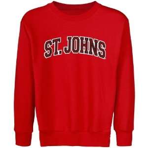  St. Johns Red Storm Youth Arch Applique Crew Neck Fleece 