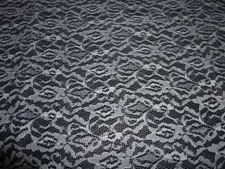YARD WHITE CRAFTERS LACE FABRIC   45 INCHES WIDE  