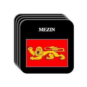  Aquitaine   MEZIN Set of 4 Mini Mousepad Coasters 