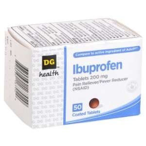  DG Health Ibuprofen Coated Tablets   50 ct Health 