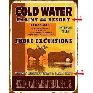  Cold Water Sign   23 x 31