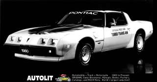 1980 Pontiac Trans Am Turbo Indy 500 Pace Car Factory Photo  