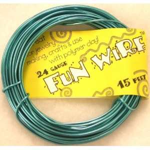  Fun Wire 24 Gauge Coil   Icy Blue Fizzy Toys & Games
