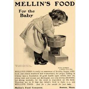   Ad Mellins Food for Baby Mary Rymers Girl Dress   Original Print Ad