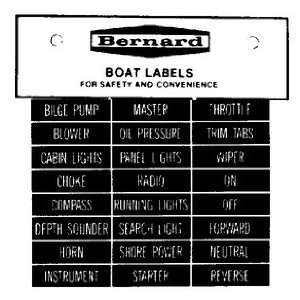  Pressure Sensitive Identi Label Sets (Boat Labels) By 