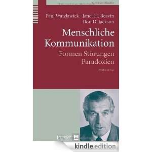 Menschliche Kommunikation (German Edition) Paul Watzlawick, Janet H 