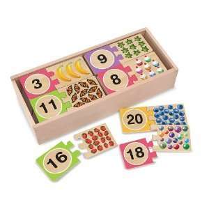  Melissa and Doug Numbers Wooden Puzzle Cards 2542 