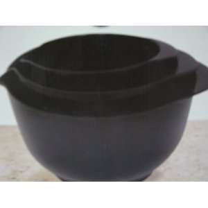  3Pcs Mixing Bowls with Spouts in Black