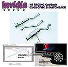 INVIDIA N1 101mm Stainless Tip Catback Exhaust US Civic SI 02 05 EP3 