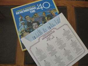 Readers Digest Remembering The 40s 8 LP Box Set  
