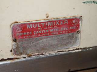 Multimixer Prince Castle Milkshake Malt Machine Blender 5 Head Old 