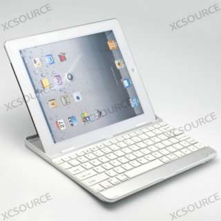  Bluetooth Wireless KeyBoard Dock Stand White for iPad 2 IP23  