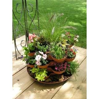   Sets of 3 Tiers Terracotta Color   Stack & Grow Flowers, Herbs, Plants