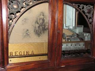 Regina Music Box 27 Automatic Changer 1800s Mahogany  