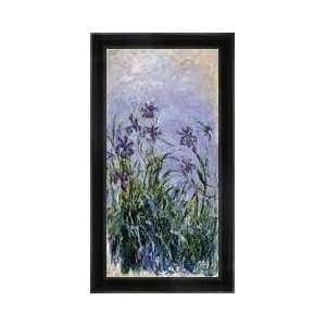  Iris Mauves Framed Canvas Giclee
