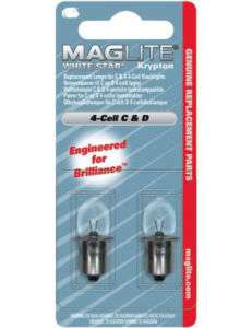 MagLite White Star Krypton 4 Cell C/D Replacement Bulb  