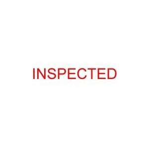  INSPECTED self inking rubber stamp